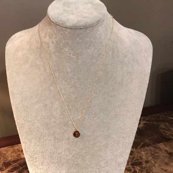 🆕 Kate Spade Gold Tone Mini Pendant, initial “T” - Picture 7 of 10